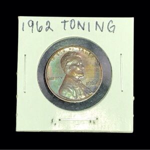 1962 Abraham Lincoln Toning Penny